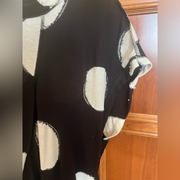 Yohji Yamamoto Tunic Dress Polka Dot Black and Cream White Size S - Picture 10 of 16